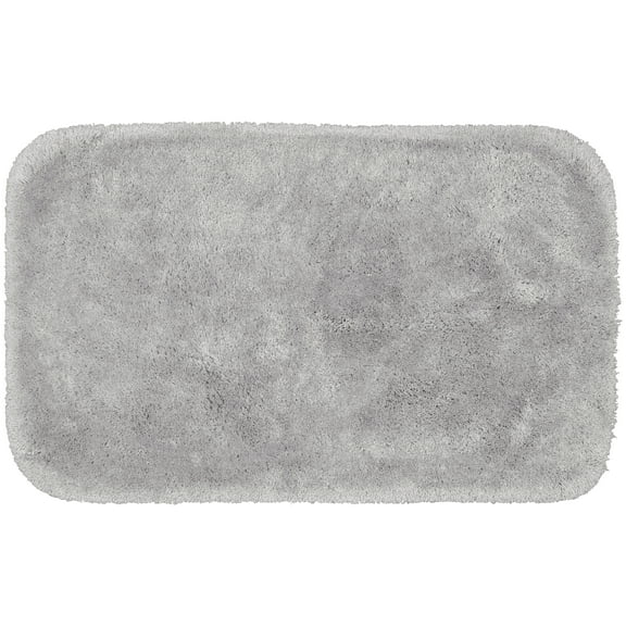 Garland Rug Finest Luxury Washable Nylon Platinum Gray Bath Rug, 24" x 40"