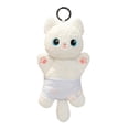 thumbnail image 2 of Cuddly Cat Plush Toy Soft Bean Bag Stuffed Animal with Festive Costume for Birthday Holiday Gift Decoration, 8 Inch White Cat, 2 of 9