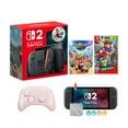 thumbnail image 1 of Nintendo Switch 2 Mario Kart World Bundle 256GB 7.9-Inch 1080P Screen, Joy-Con 2 with Mouse Sensor, Dock, with Super Mario Odyssey And Mytrix Wireless Switch Pro Controller & Accessories, 1 of 5