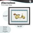 thumbnail image 4 of Stupell Industries Eclectic Yellow Vespa with Wavy Border Black Framed Print Under Glass, 16 x 13, by Lanie Loreth, 4 of 8