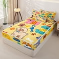 thumbnail image 2 of Homewish Funny Dogs Zipper Queen Comforter Set with Fitted Sheet and 2 Pillowcases For Kids Girls Boys ,Cute Corgi Pug Zipper Bedding Set,Yellow,Polkadot Reversible,4pcs, 2 of 8