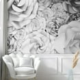 thumbnail image 3 of Idea4wall 4pcs 3D View Rose Pattern Stick Wallpaper Removable Wall Murals Large Wall Stickers for Home Decoration, 72"x96", 3 of 5