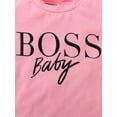 thumbnail image 5 of Toddler Girls Bell Bottom Outfits Short Sleeve Letter Top + Leopard Bell-Bottomed Pants Set, 5 of 9