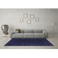 thumbnail image 3 of Ahgly Company Indoor Square Southwestern Blue Country Area Rugs, 8' Square, 3 of 4
