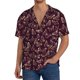 thumbnail image 1 of Balery Beautiful Purple Butterflies Camisa Casual de Manga Corta con Botones para Hombre, Texturizada, Estilo Cubano, para Playa, Verano-Small, 1 of 5