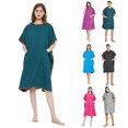 thumbnail image 2 of Tignapoo Microfiber Quick-Dry Hooded Poncho with Pockets - Versatile Beach Robe for Swimming, Surfing, and Outdoor Adventures - Deep Blue Color, Lightweight and Compact Design, 2 of 7