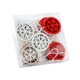 thumbnail image 2 of XWSHYW Adornos Colgantes 24 Trozos de Tarta, Adornos de Navideños, Adornos de Navidad, Copos de Nieve, Adornos de Madera, Pequeños Colgantes, 2 of 3