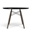 thumbnail image 2 of Pemberly Row Modern 39" Round Dining Table in Black and Walnut, 2 of 5