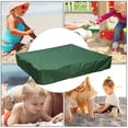 thumbnail image 4 of Bearachild Cubierta de caja de arena Caja de arena plegable Cubierta impermeable Patio de juegos al aire libre Caja de arena Protector de tela Oxford Jardín y Patio verde 180*180cm Bearachild HA005076-03, 4 of 6