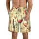 thumbnail image 1 of Fotbe Wine Trajes de Baño Estampados para Hombre, Shorts de Verano de Secado Rápido, Ropa de Playa, Bañadores-Large, 1 of 6