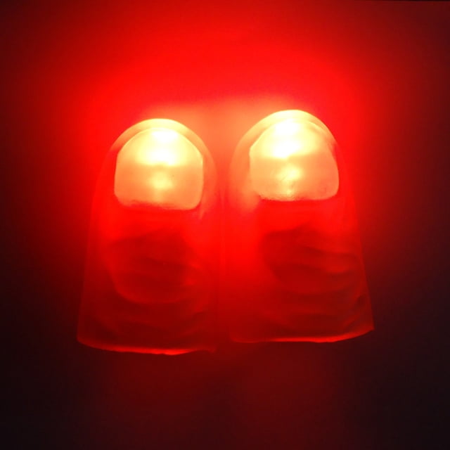 Luces LED para dedos para fiestas infantiles | Anillos luminosos para dedos para juegos y actividades festivas | Mini luces LED para juguetes, hogar y celebraciones en interiores y exteriores