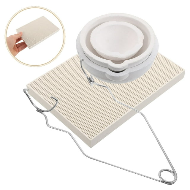 SHINYPASING 1Set High Temperature Quartz Melting Crucible Kit for Jewelry Casting and Metal Smelting
