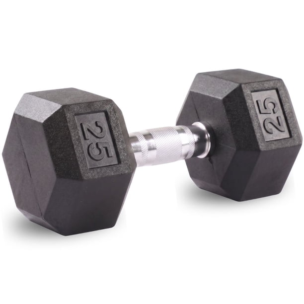 Mancuerna Pesa Hexagonal Cromada 25lb 11.33 kg Zynergy ZY-RD25