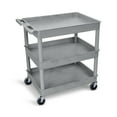 thumbnail image 6 of Stand Steady 24" x 32" Tubstr Three Shelf Tub Utility Cart - Gray, 6 of 8