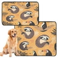 thumbnail image 2 of Qxltty A Pattern with Cute Sloth and Toucan in The Jungle Cat litter Pads Pet Set of 3 Diaper Mats Center Anti-leakage Layer Absorbent Soft and Comfortable, 2 of 7