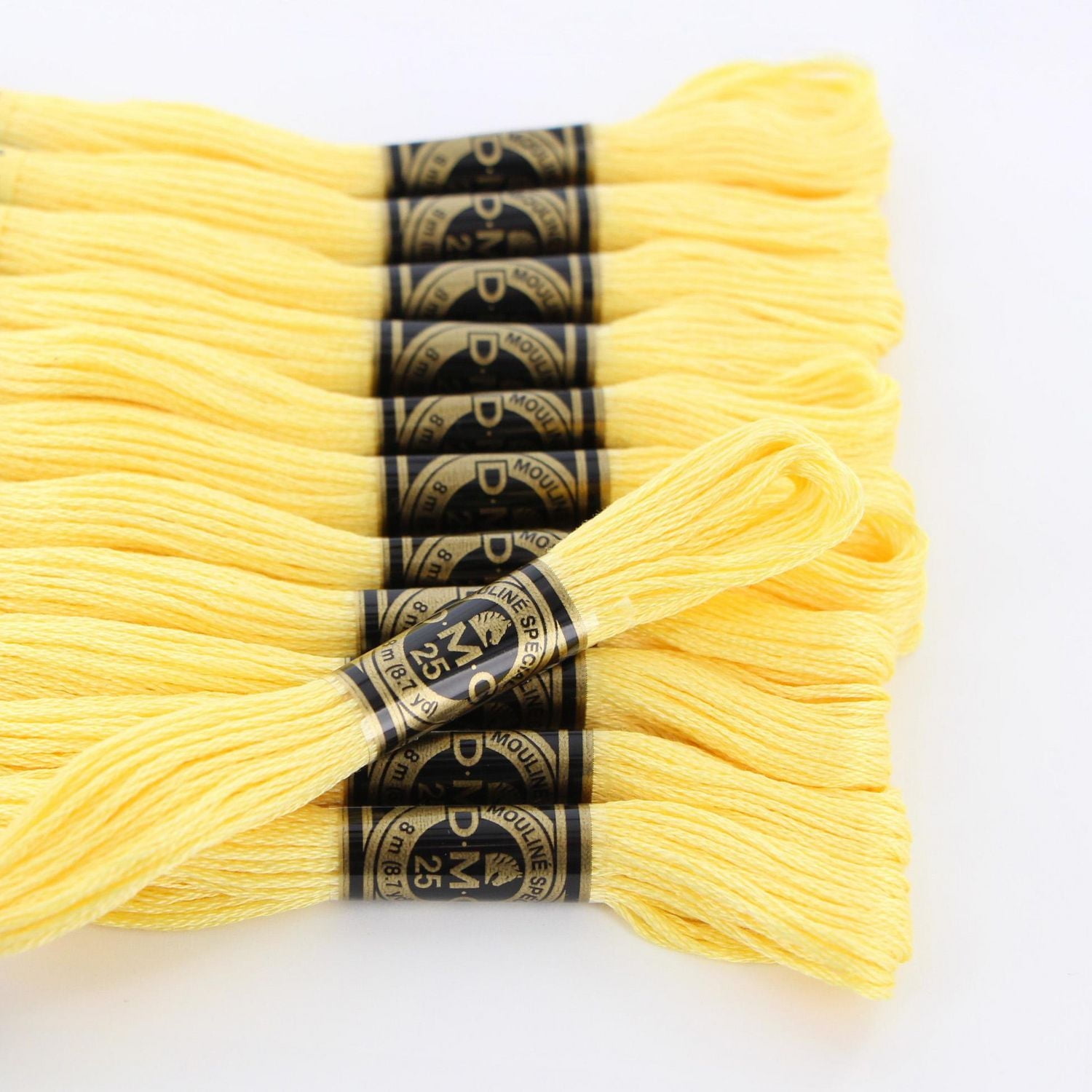 DMC Cotton Embroidery Floss 8m – Jaune, 6-Strand Thread, 6 Strand