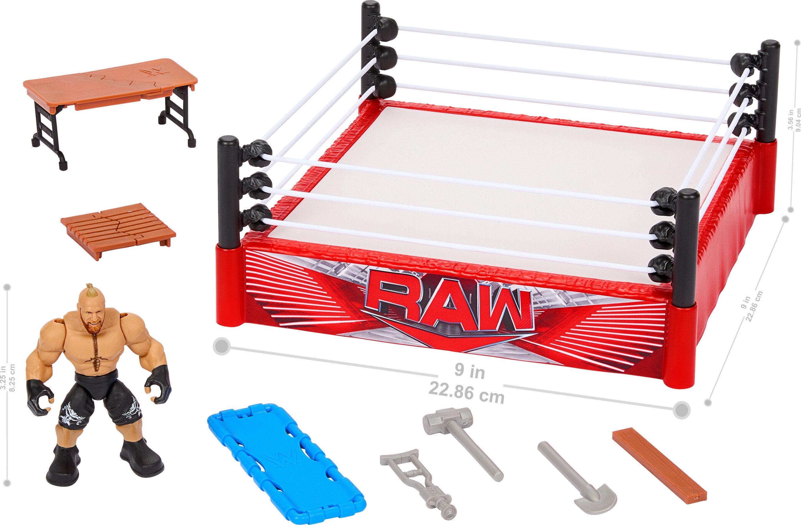 WWE ナックルクランチャーズ リング プロレス フィギュア Free Shipping! WWE Rebound Ring Playset with Flex Mat Technology