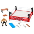 thumbnail image 7 of WWE Action Figure Playset Knuckle Crunchers Rebound Ring with Accessories and Flex Mat Technology, 7 of 7