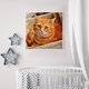 thumbnail image 5 of Cuadros Decorativos Kit de pintura de diamante 5D, gato naranja, taladro cuadrado completo, diamantes de imitación, juego de arte de pared DIY Likrtyny embutido en tela, 5 of 9