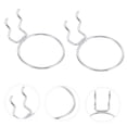 thumbnail image 3 of Milisten 4Pcs Strong Bearing Pegboard Rings Silver Cup Holder Hooks for Home Garage Workshop, 3 of 7
