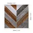 thumbnail image 2 of Pelar y Pegar Piso Pared Azulejos Pegatina, 10 Uds 12x12 Autoadhesivas Madera Grano Pegatinas Mate Frostado Baldosas para Cocina Baño y Hogar Decoración, Amarillo+Gris, 2 of 7