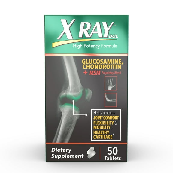 X Ray Dol Tablets Glucosamine Chondroitin   MSM 50 ea