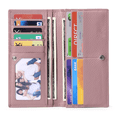 thumbnail image 3 of (2 pack) Sendefn Wallets for Women RFID Blocking Ultra Slim Real Leather Credit Card Holder Clutch, 3 of 8