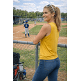 thumbnail image 5 of Expert Brand USA-Made Women's Oxymesh™ Athletic Sleeveless T-Shirt, Gold, Small, 5 of 6