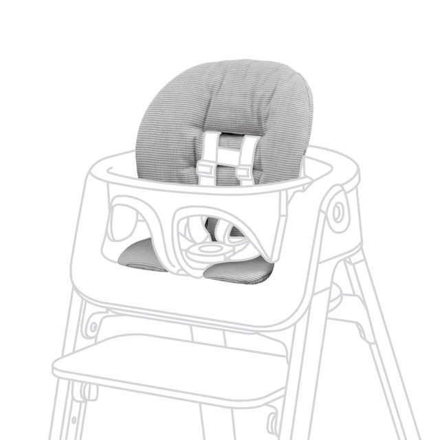 Set para bebé Cushion Stokke Steps, cómodo algodón, gris nórdico