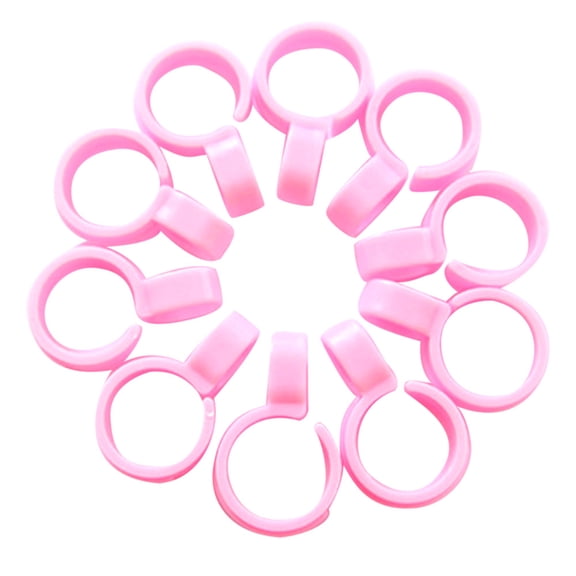 10Pcs Hook Clips Organize Windproof Clothes Hanger Clip Buckle Plastic Windproof Hangers Buckles for Outdoor Clothes Drying, Home Laundry Air Drying Windproof Hanging Buckle(Pink,1.6x0.4")