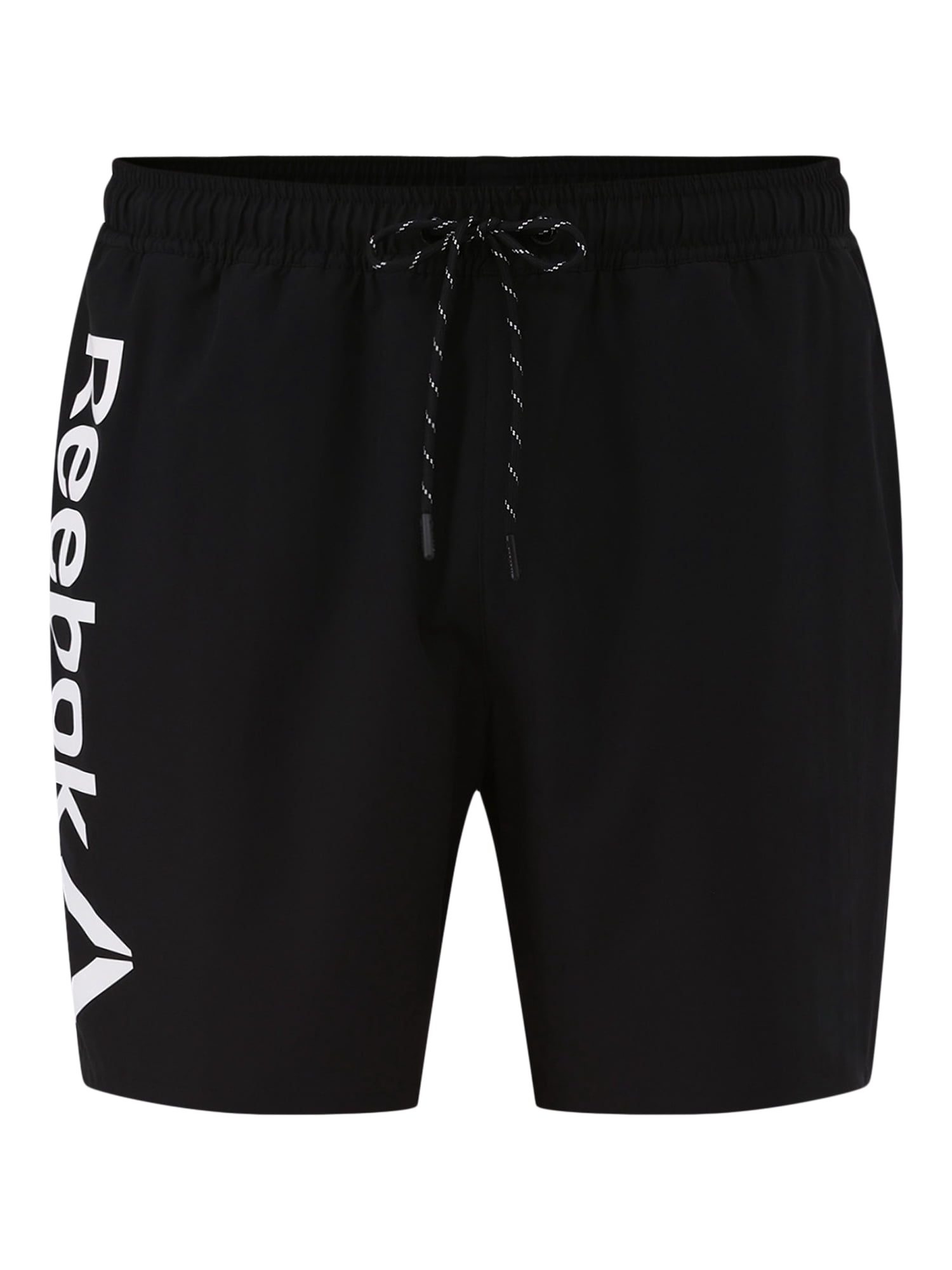 Reebok Men's & Big Men's Solid Logo Swim Trunks with Compression Liner and UPF 50+, 7" Inseam, Sizes S-2XL