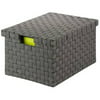 Honey Can Do Large Woven File Box with Handles, Multiple Colors