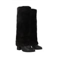 thumbnail image 1 of Bota Con Capucha De Peluche Amaranta Para Mujer Piel Sintética Negro, 1 of 5