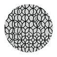 thumbnail image 4 of HAOXIT Geometric Circle Tablecloth, Minimalist Monochrome Circle Pattern Abstract Style,Round Table Cover for Dining Room Kitchen Decor, 4 of 8