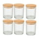 thumbnail image 1 of 6 frascos de vidrio para hacer velas, 220 ml, para regalo, almacenamiento de alimentos, recipiente transparente de muestra de 7 con tapas de B, 1 of 8
