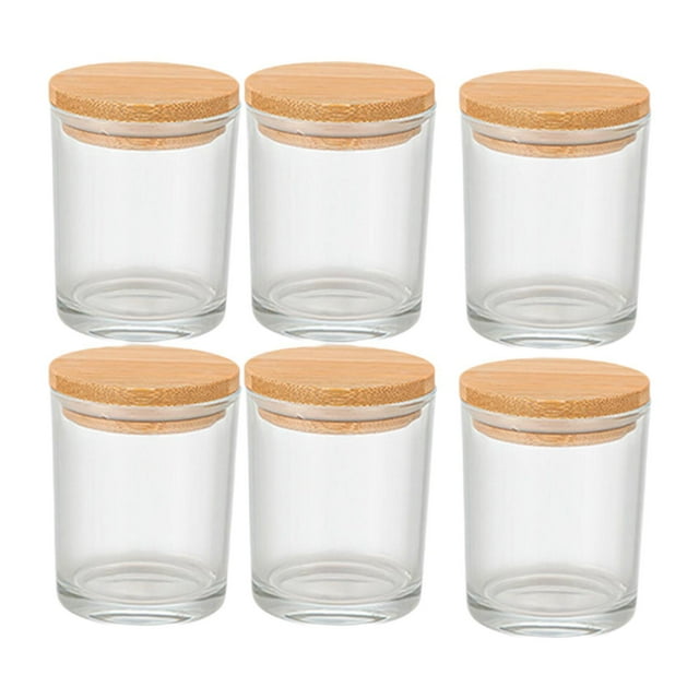 6 frascos vacíos para hacer velas de 220 ml (7 oz) para hacer velas B