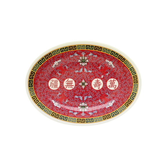 Excellante Longevity Melamine Dinnerware Collection 9" x 6 5/8" Platter, Comes in Dozen