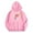 Pink, variant on Little Girls Hoodies Sweatshirts Young Girls Fashion Long Sleeve Hooded Sweatshirt With Bow Print Pocket Fall Winter Season Clothing Pink Size 6-7T