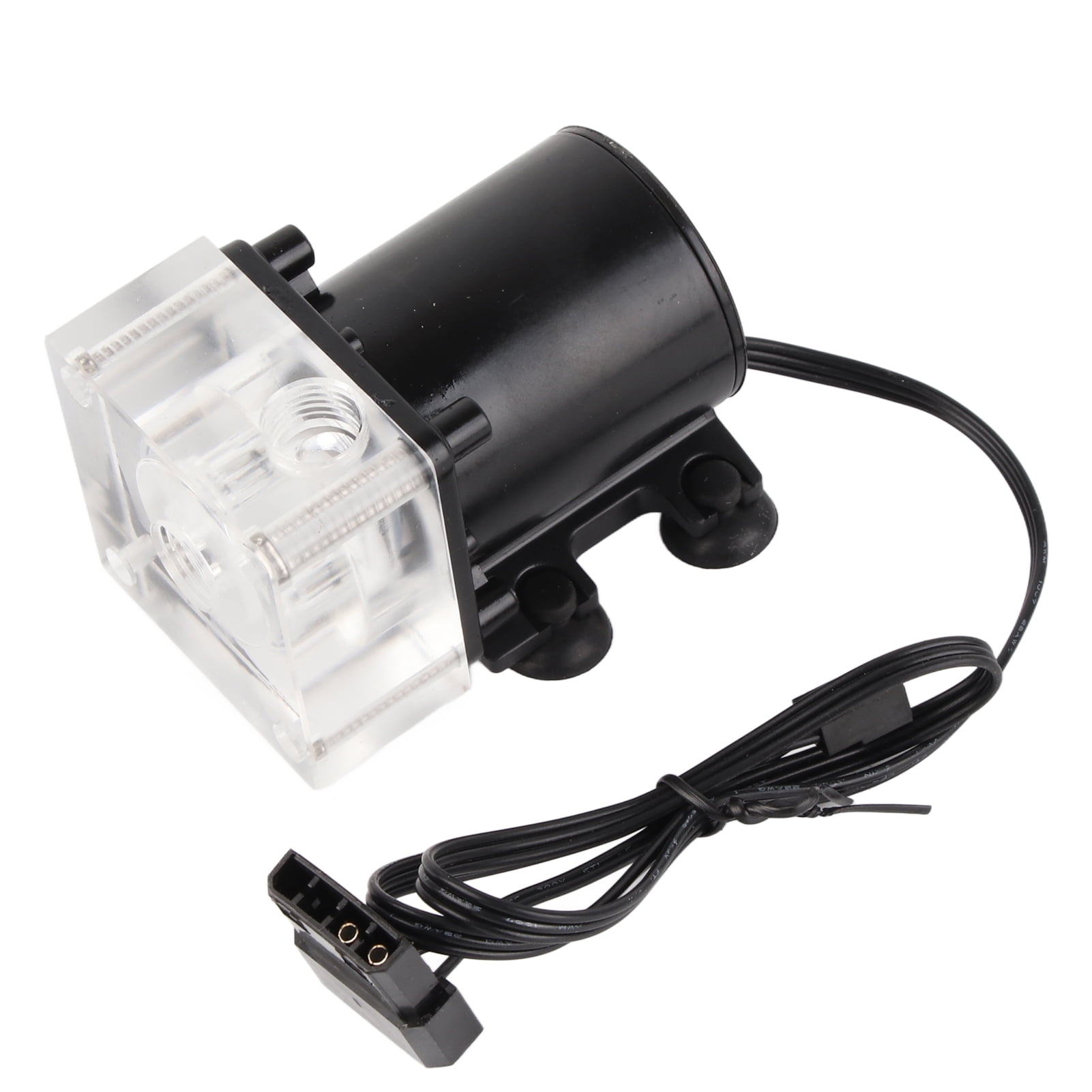 ASHATA waterkoelingpomp, DC 12V Ultrastille CPU-pomp voor computerwaterkoelsysteem 500L/h G1/4 draad, stabiele CPU-waterpomp Ultra lage trillingen en ruis