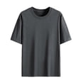 thumbnail image 3 of Dpytoraw Star Studded Sparkling Starry Sky Design Of Men Casual Loose Trendy Comfortable Round Neck Short Sleeved T Shirt Pocket T-Shirts Men Grey XL, 3 of 4