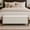 Beige, variant on VKNOW Chenille Storage Bench with Solid Wood Legs and Hinged Lid for Bedroom Entryway and Living Room,Beige