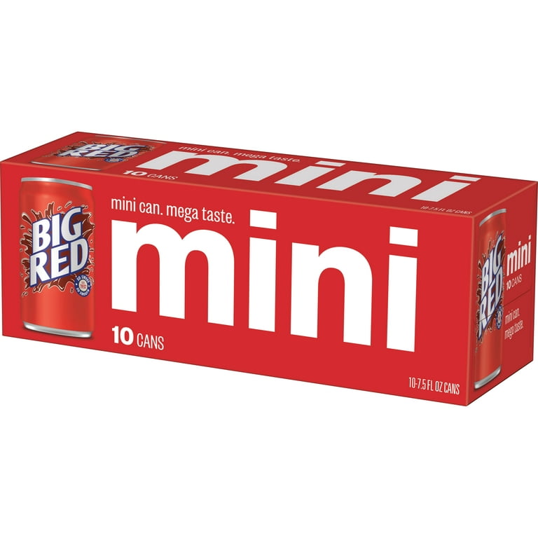 Big Red Soda Pop, 7.5 fl oz, 10 Pack Cans