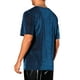 thumbnail image 3 of Camisetas de malla transparente INSPIRE CHIC para hombres, camiseta de manga corta, camiseta brillante de purpurina metálica 2XL azul, 3 of 5