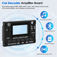thumbnail image 3 of Car Bluetooth MP3 Decoder Board LCD Display MP3 Audio Module Speaker Support FM Radio AUX USB Decoding MP3 Player,1 x MP3 Decoder Board 1 x remote control,Black, 3 of 6