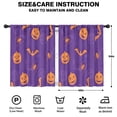 thumbnail image 2 of Blackout Kids Curtains,Purple Halloween Pumpkins Bats and Spiders Childrens Insulated Curtains Set Of 2,Bedroom Essentials,Toddler Room Decor 42"x54", 2 of 5
