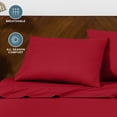 thumbnail image 6 of Bare Home Pillowcase Set - Envelope Closure - Premium 1800 Collection - Double Brushed - Ultra Soft - Queen Size, Red, 2 Count, 6 of 8