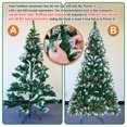 thumbnail image 3 of Strong Camel Frosted Sweet Pine Artificial Christmas Tree Decorated with Pine Cones New Xmas Holiday Decoration (6' with 751 Tips and 31 pinecones), 3 of 8