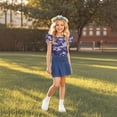 thumbnail image 5 of Cowsor Girls Ruffled Camo Print Short Sleeve T Shirt Cute Lightweight Summer Top for Little Kids, 5 of 6