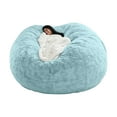 thumbnail image 1 of Bean Bag Funda para silla solamente (sin relleno) Funda lavable ultra suave para sillón de piel PV p Abanopi Aqua/152cm×76cm, 1 of 7