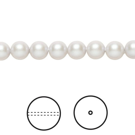 

Pearl Crystal Passions iridescent dove grey 6mm round (5810). Sold per pkg of 50.